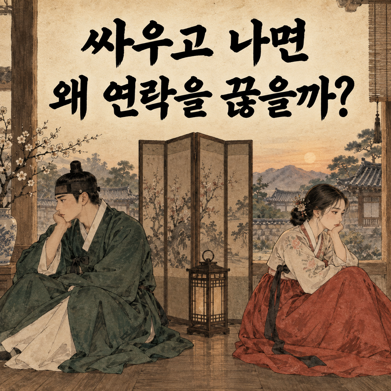 싸우고 나면 왜 연락을 끊을까?