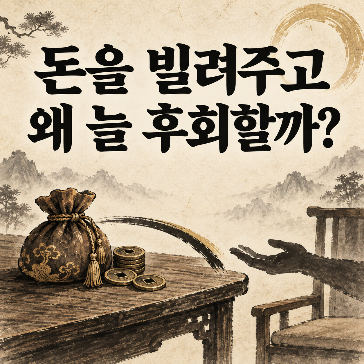 돈을 빌려주고 왜 늘 후회할까?