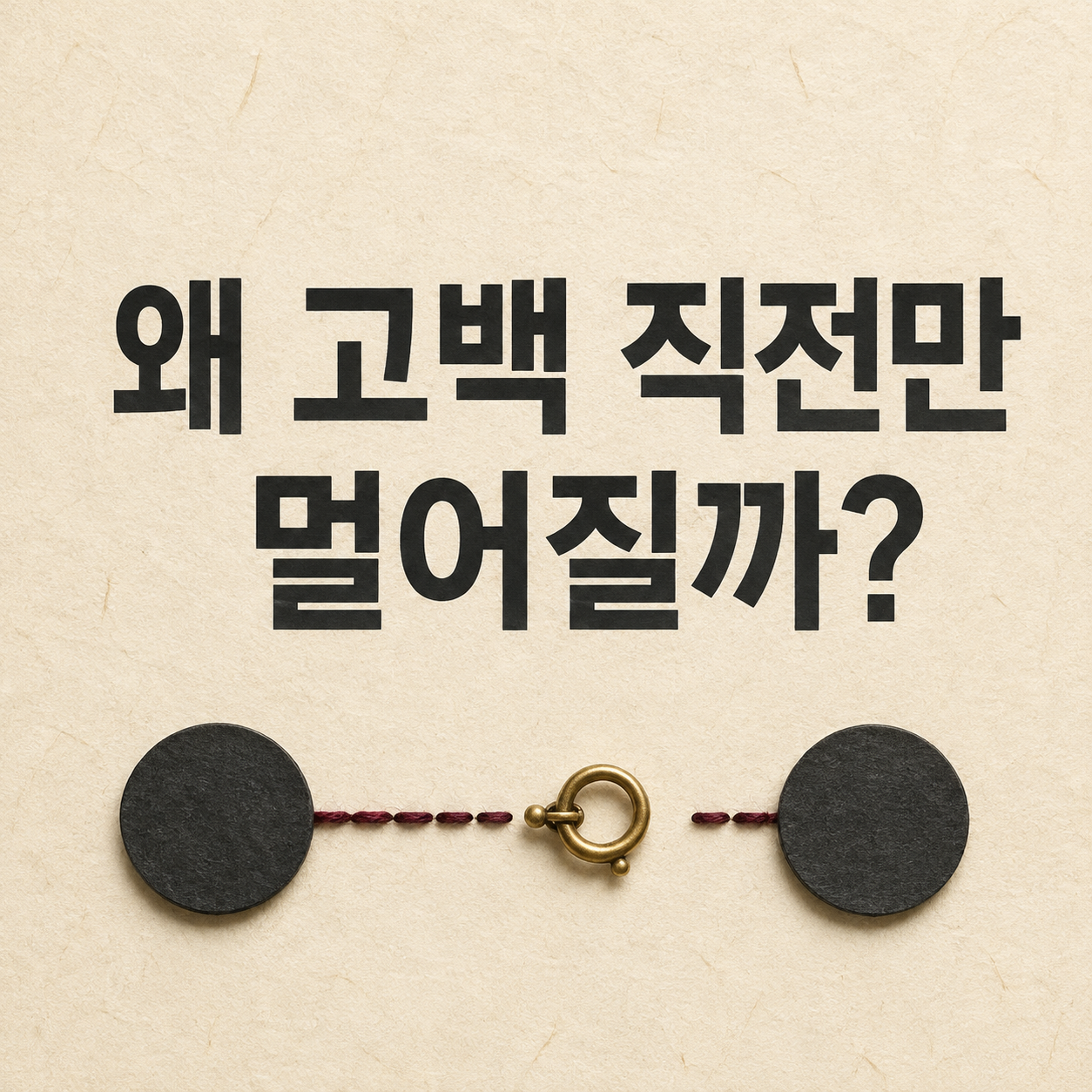 왜 고백 직전만 멀어질까?