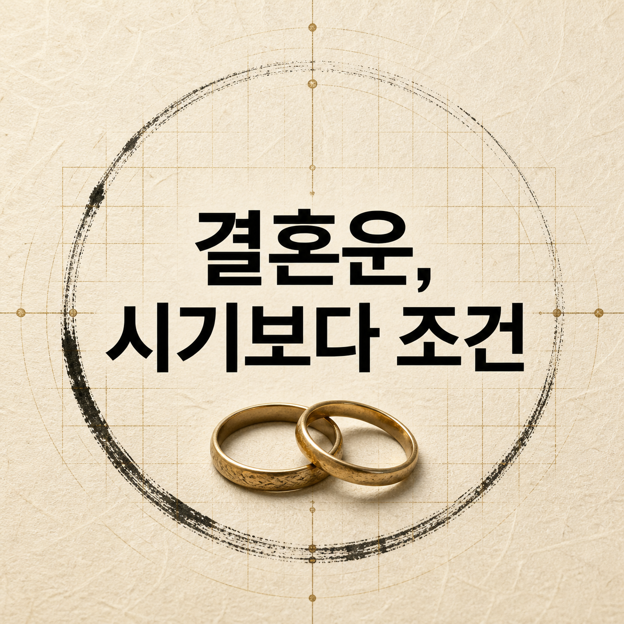 결혼운, 시기보다 조건