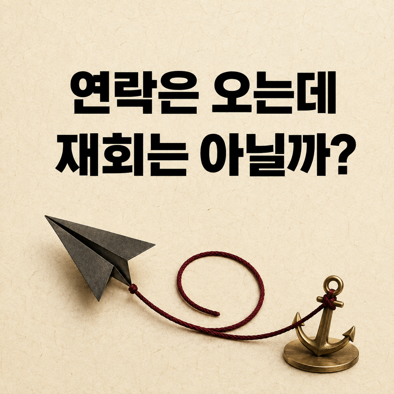 연락은 오는데 재회는 아닐까?