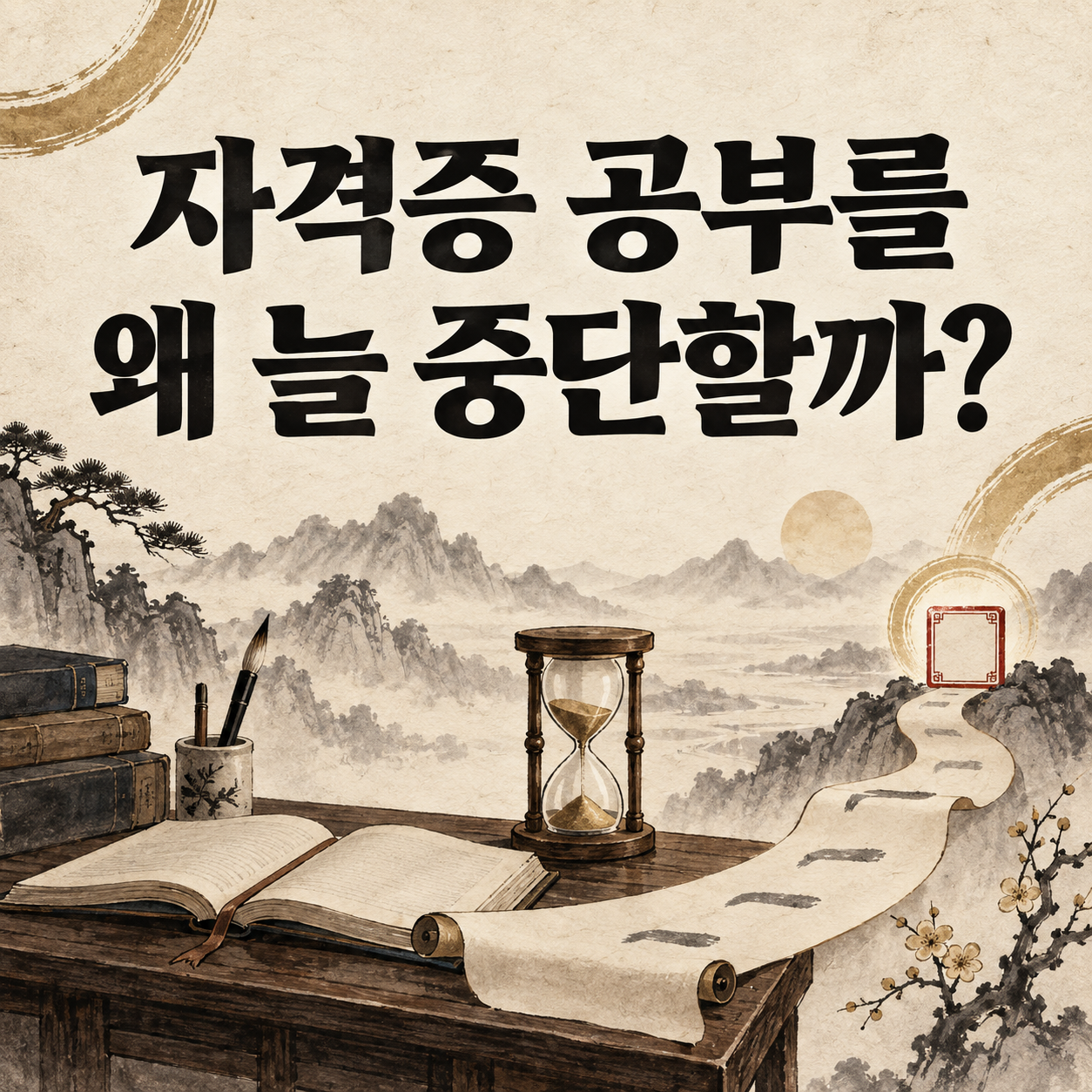 자격증 공부를 왜 늘 중단할까?