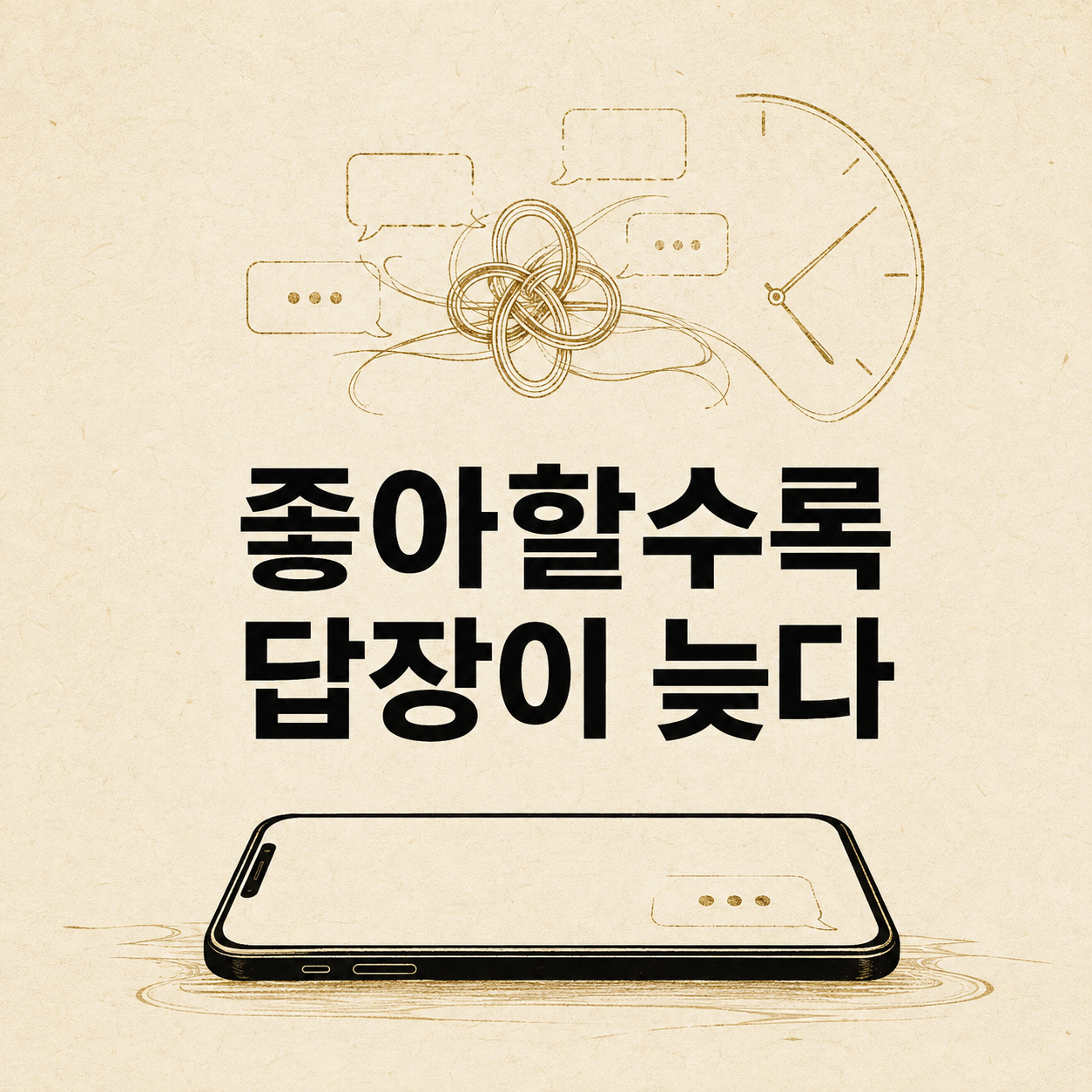 좋아할수록 답장이 늦다