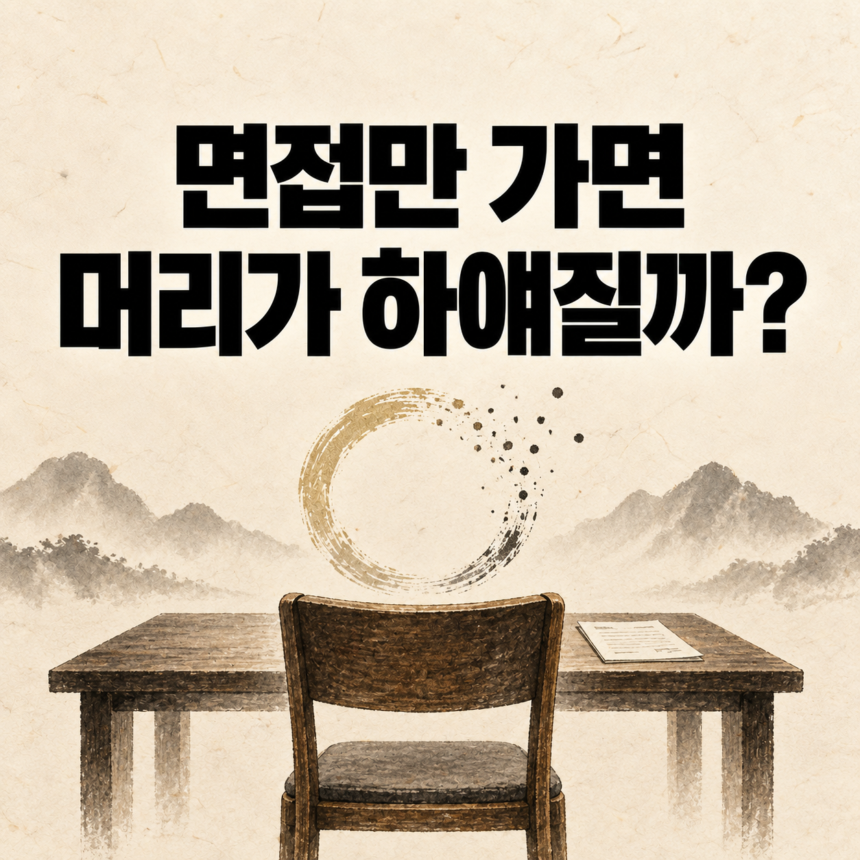 면접만 가면 머리가 하얘질까?