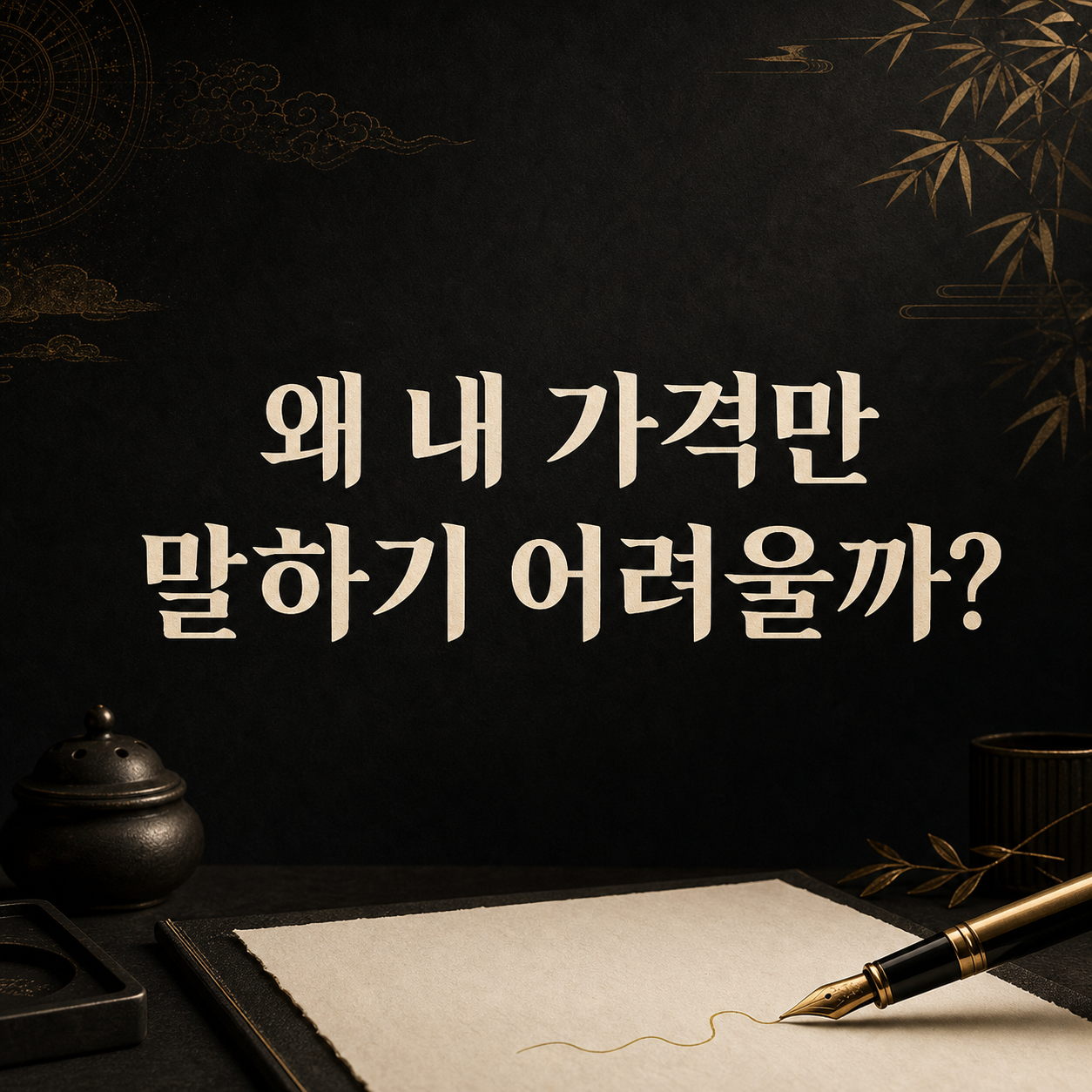 왜 내 가격만 말하기 어려울까?