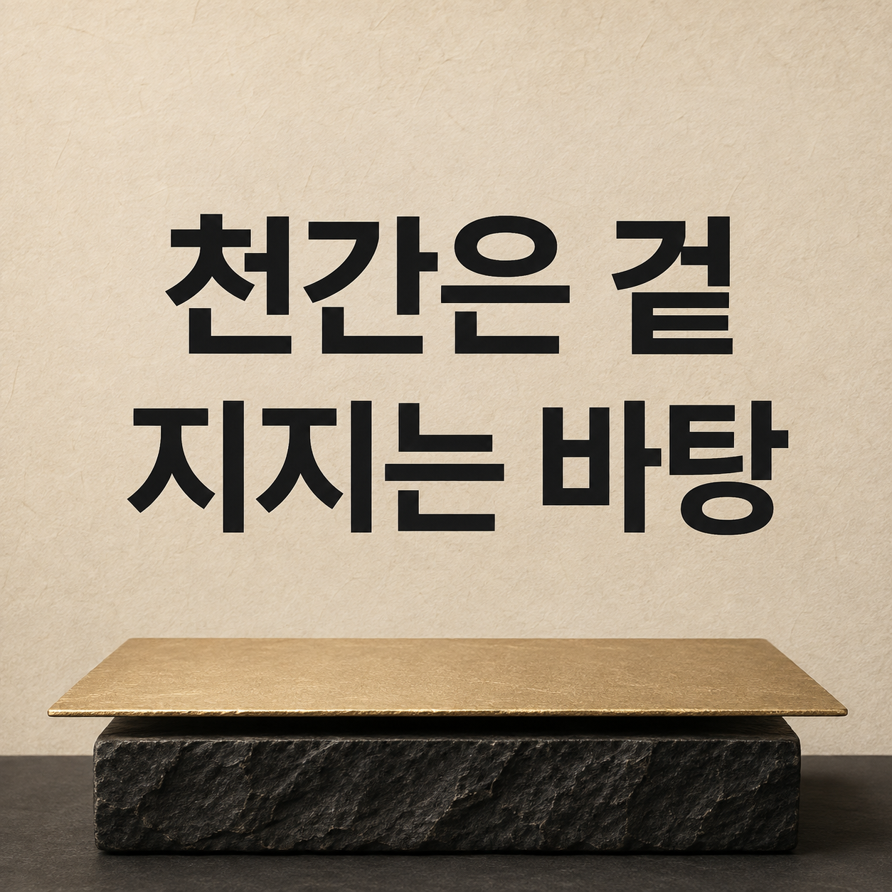 천간은 겉 지지는 바탕