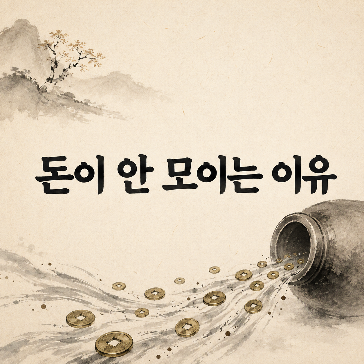 돈이 안 모이는 이유