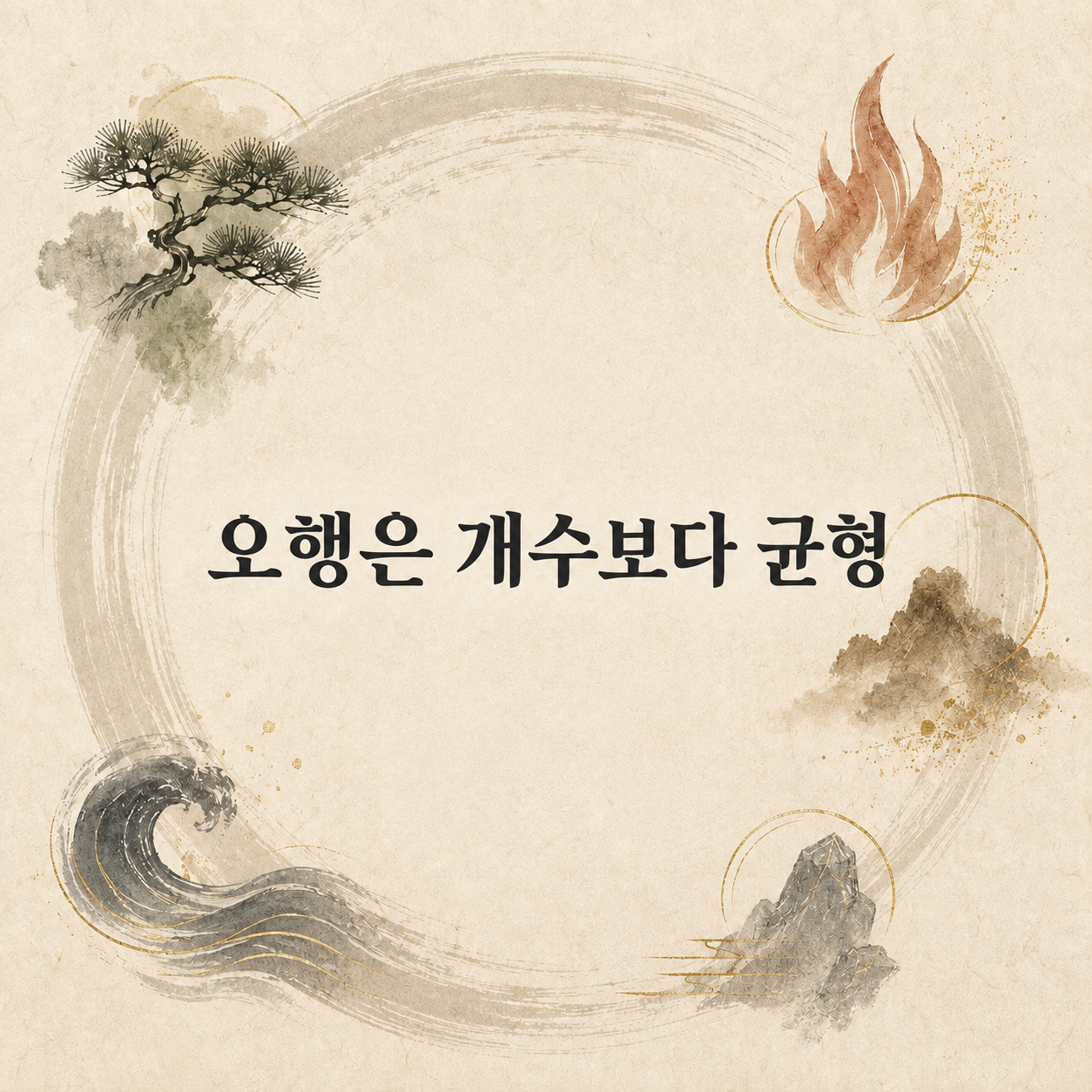 오행은 개수보다 균형