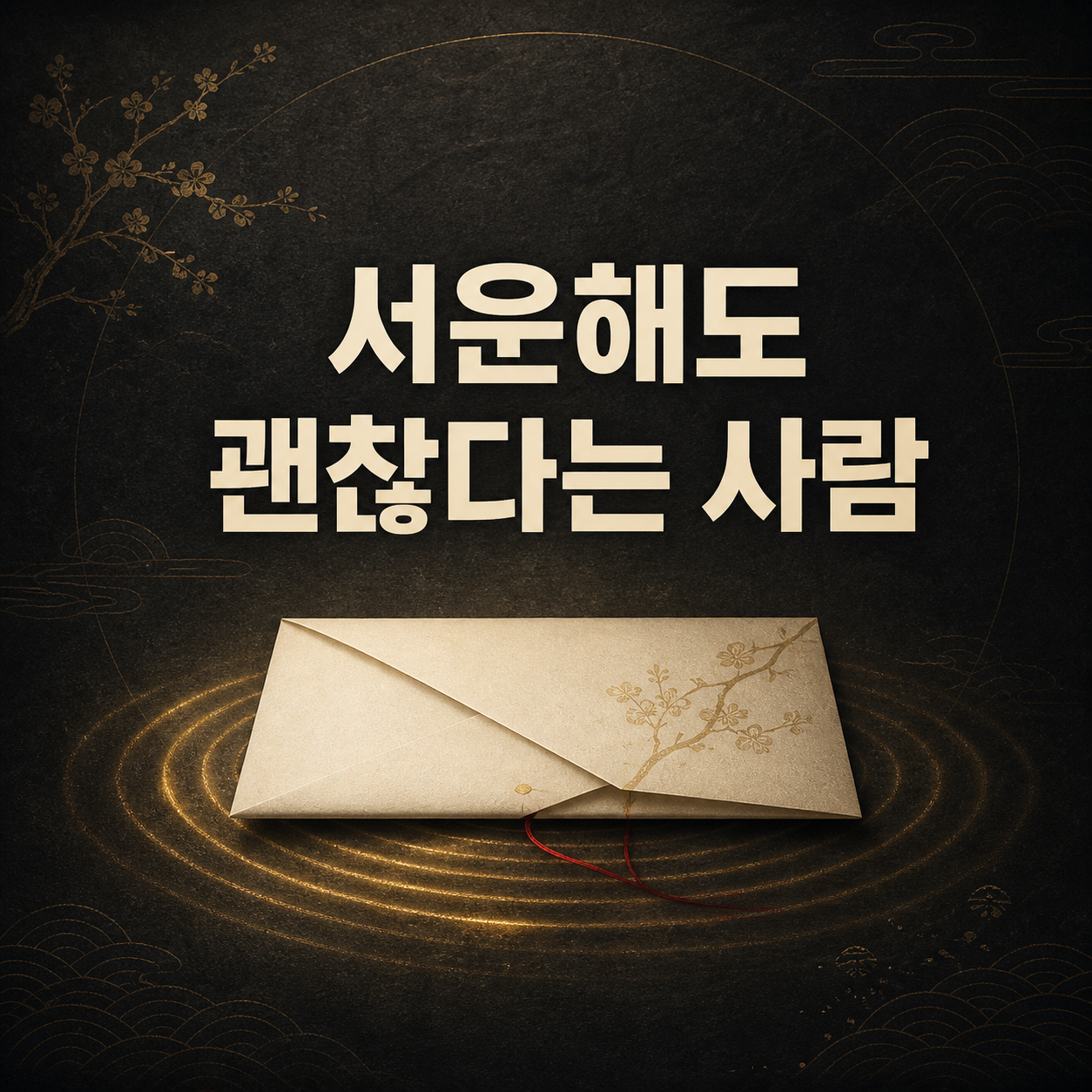 서운해도 괜찮다는 사람