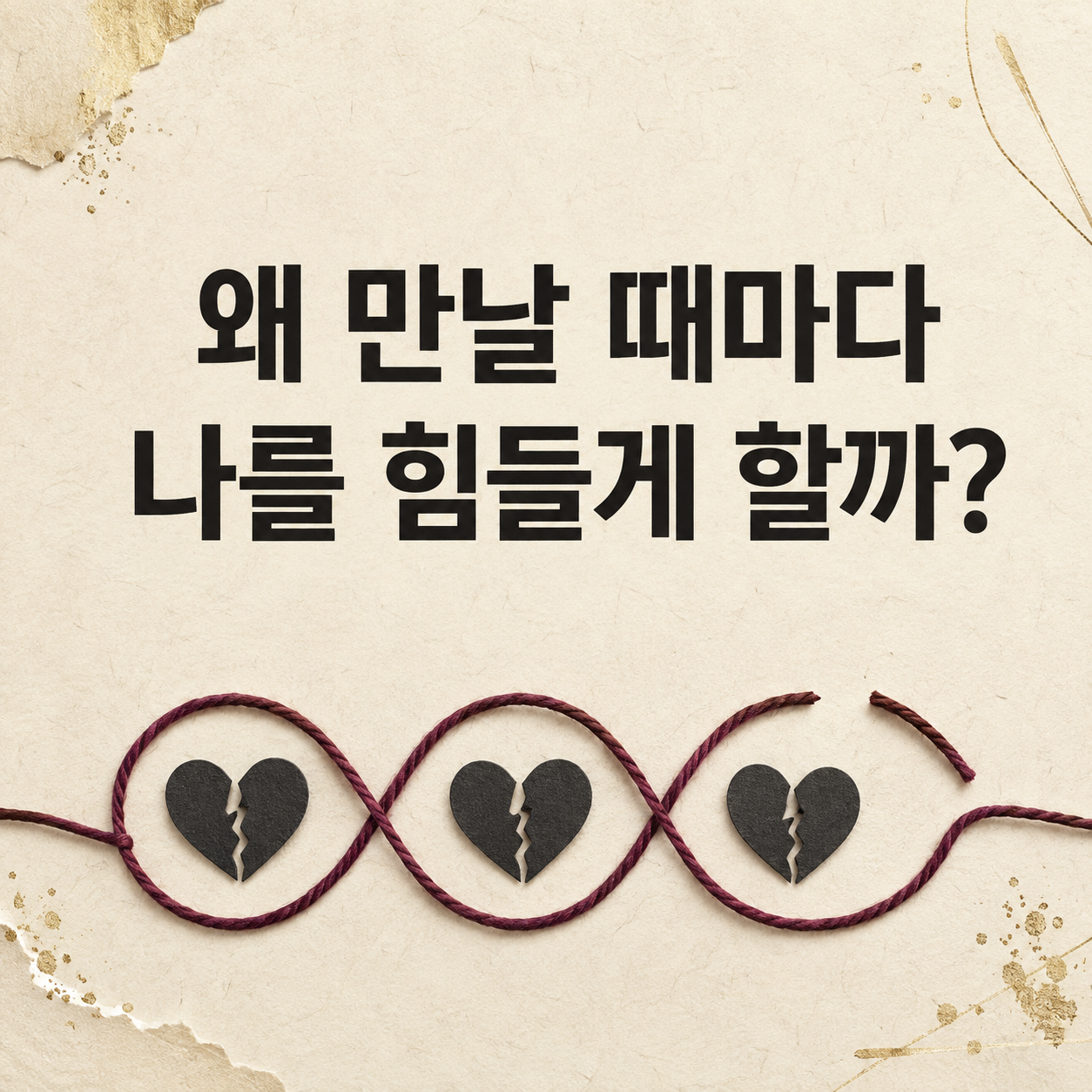왜 만날 때마다 나를 힘들게 할까?
